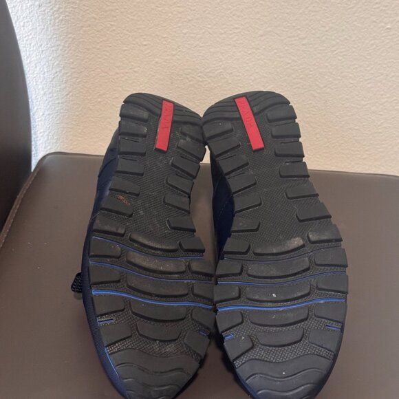 Prada Men's Canvas and Leather Runners - Picture 6 of 6